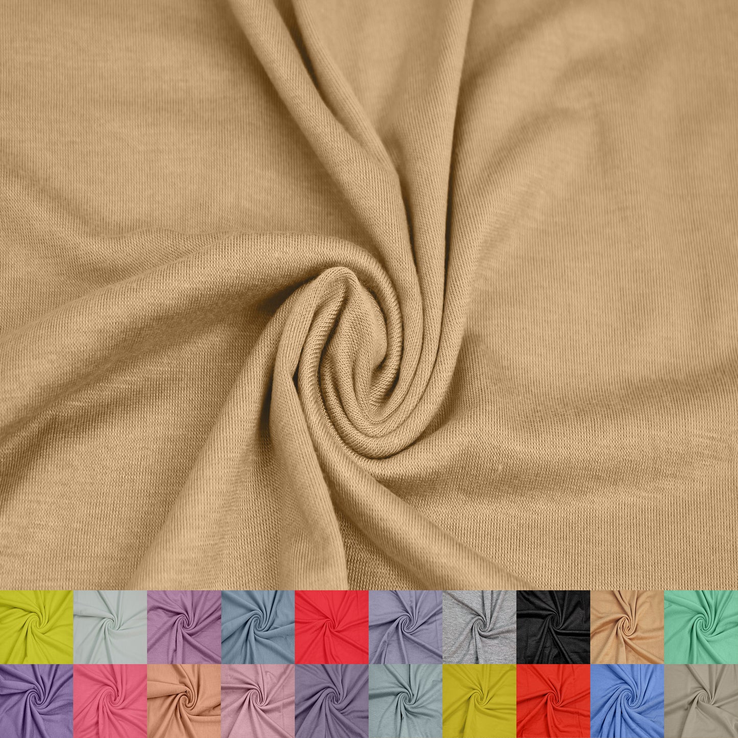 60" Wide Rayon Spandex Jersey Knit- 180 GSM 4-Way Stretch Fabric by the Yard Best for Casual Wears, T-Shirts, Outdoor Wears, Maternity, Jumpsuits, Home Linens, DIY Projects (Style #409)