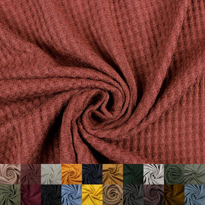 59" Wide Rayon Spandex Waffle Open Knit Fabric by the Yard-Medium Weight-for Sewing, Apparel, Clothing, Headbands, Decorations, School, Home, and DIY Projects (Style #659)