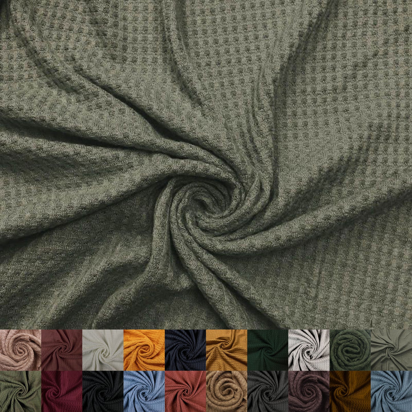 59" Wide Rayon Spandex Waffle Open Knit Fabric by the Yard-Medium Weight-for Sewing, Apparel, Clothing, Headbands, Decorations, School, Home, and DIY Projects (Style #659)