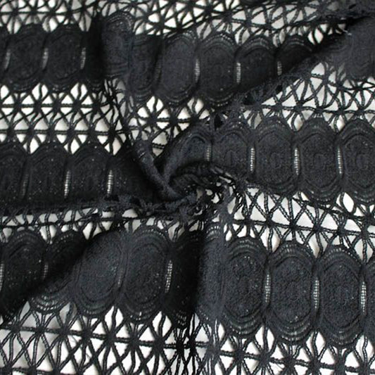 47" wide 100% Polyester Chemical Lace Fabric 270GSM - DARLA Pattern ( Style #662)