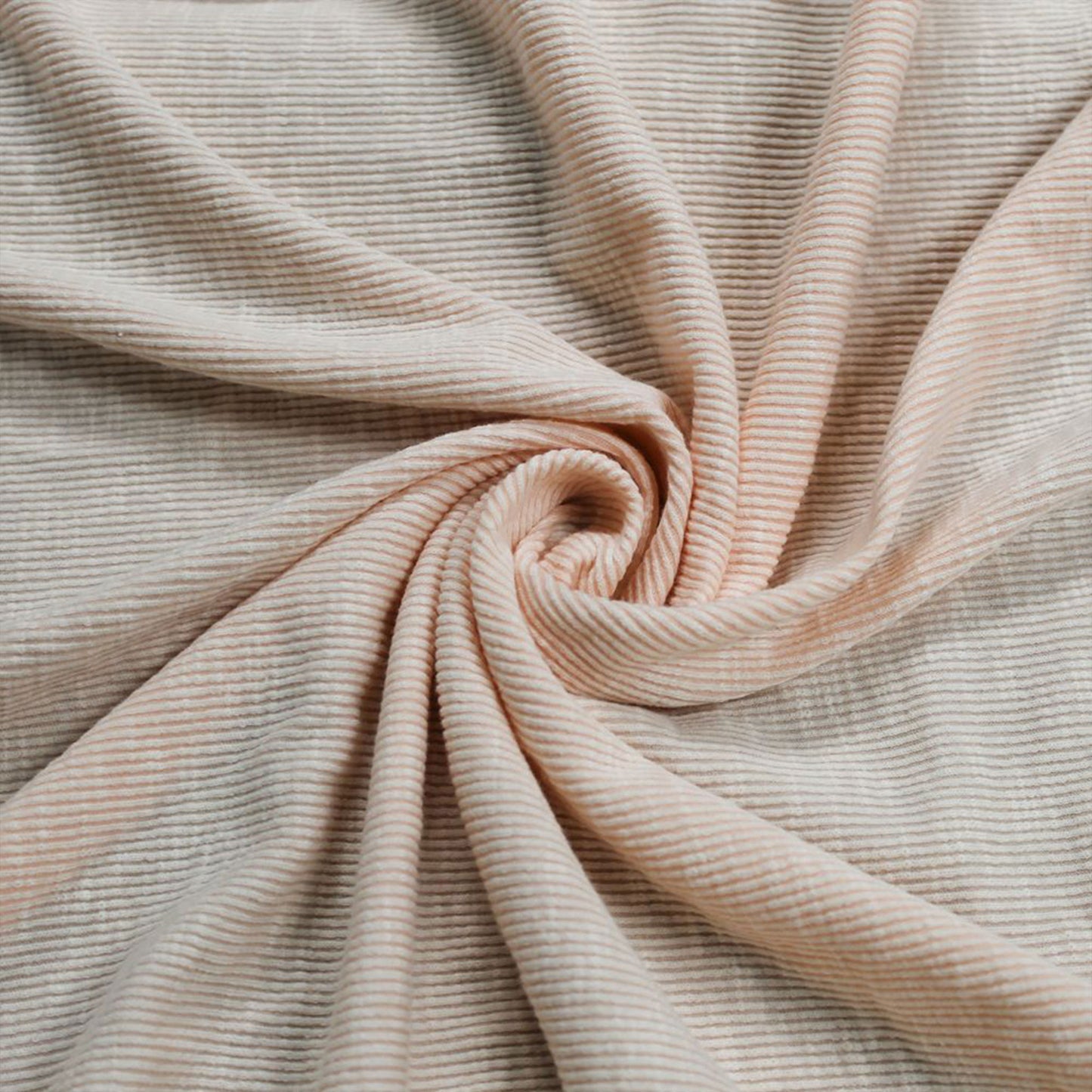 54"Wide Solid 2x1 Rib Knit Sandwash Polyester Cotton Spandex Stretch Fabric by the Yard - (Style #669)