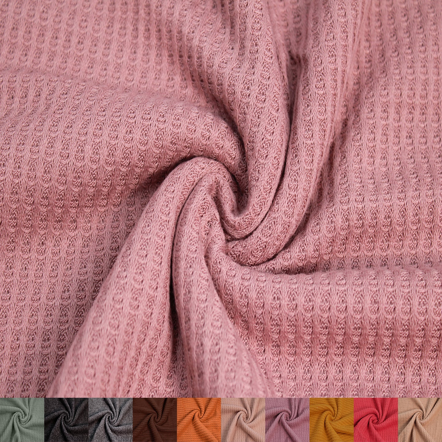 60" Wide-Poly Rayon Spandex-Waffle Brushed Knit Fabric-by the Yard-for Sewing, Apparel, Clothing, Draperies, Headbands, Decorations, School, and DIY Projects (Style #707)