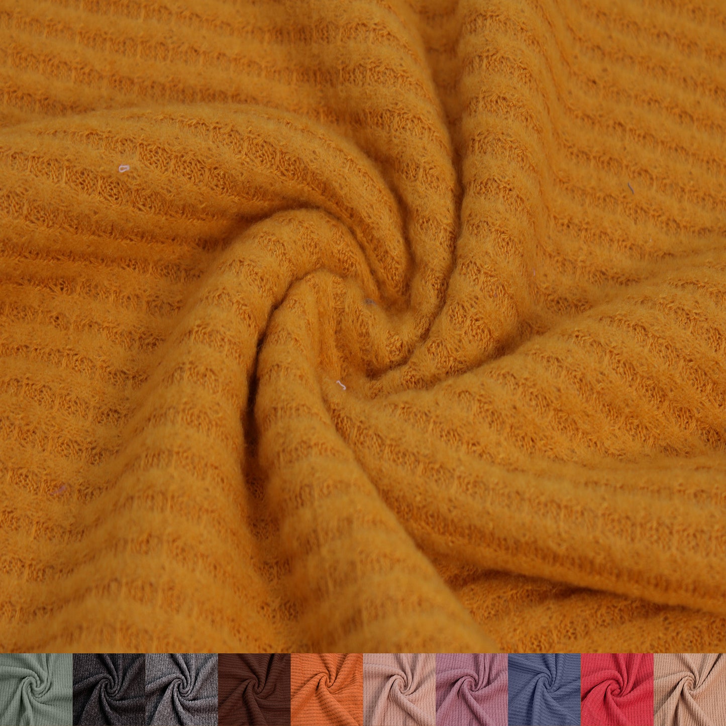 60" Wide-Poly Rayon Spandex-Waffle Brushed Knit Fabric-by the Yard-for Sewing, Apparel, Clothing, Draperies, Headbands, Decorations, School, and DIY Projects (Style #707)