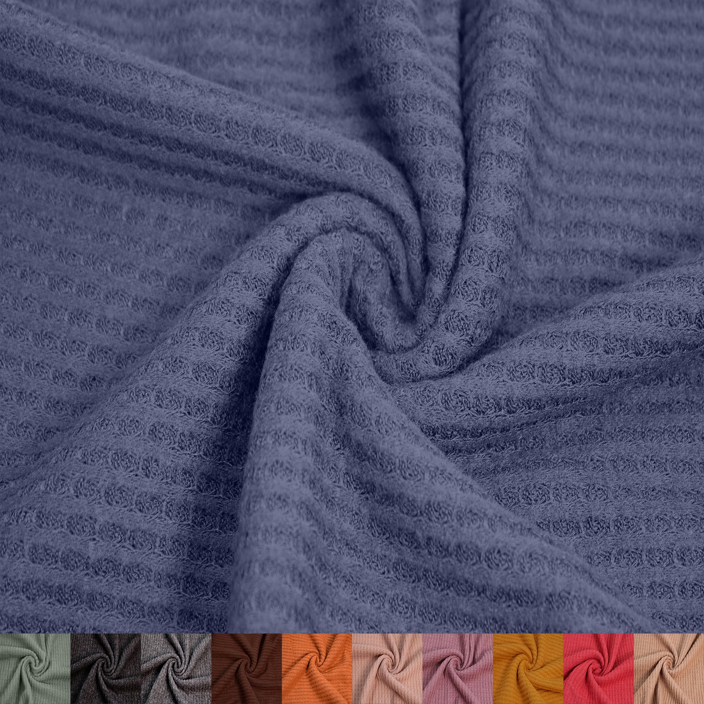 60" Wide-Poly Rayon Spandex-Waffle Brushed Knit Fabric-by the Yard-for Sewing, Apparel, Clothing, Draperies, Headbands, Decorations, School, and DIY Projects (Style #707)