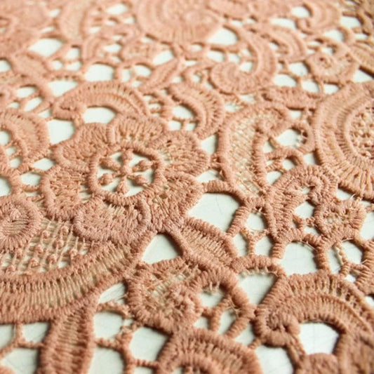 49" Wide-100% Polyester-Chemical Vintage Lace Pattern-Leslie-Fabric by The Yard-for Apparel, Accessories, Decorations, Fashion, Crafts, Wedding Dresses, and DIY Projects (Style #603)