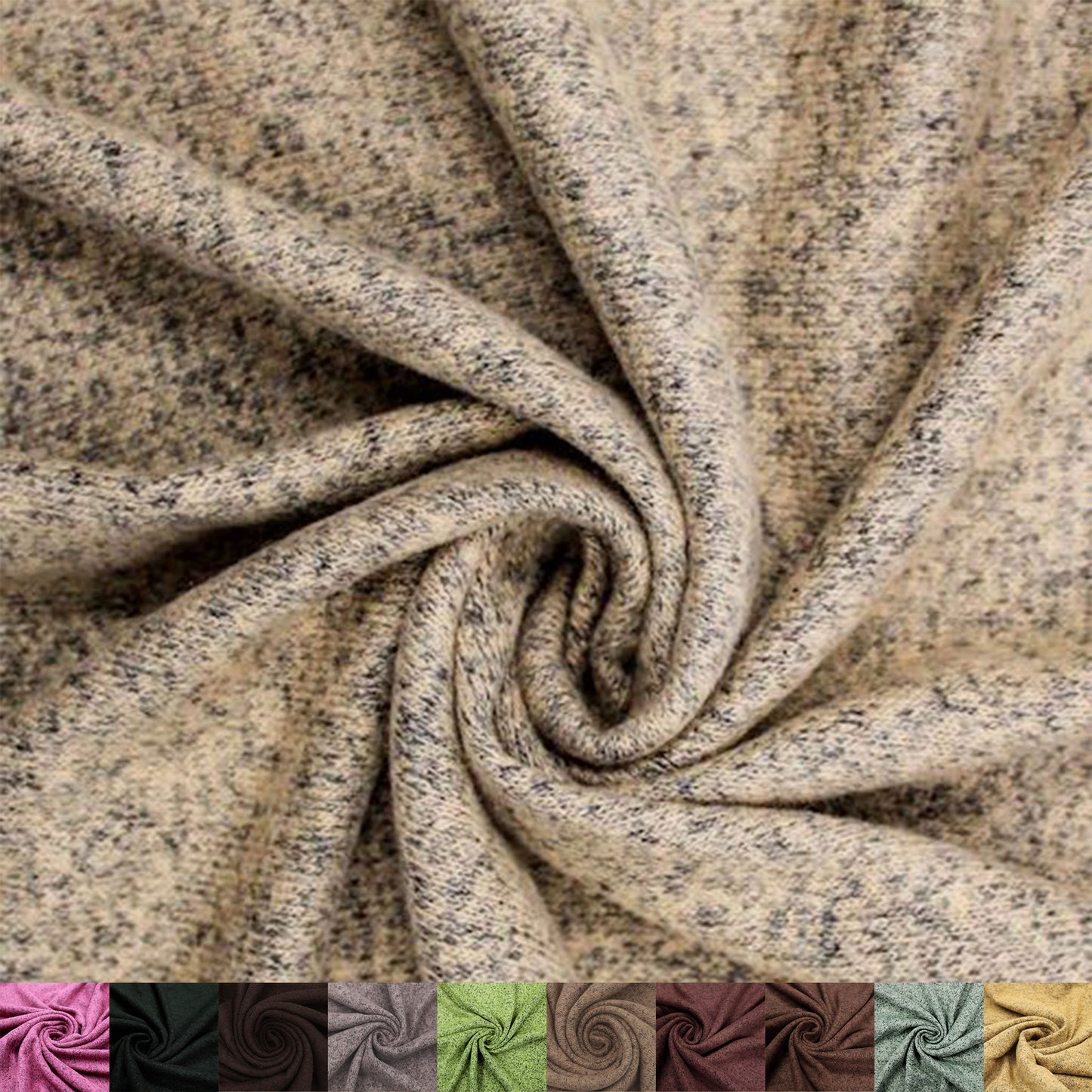 60" Wide-Rayon Poly Spandex-Rayon Rich Hacci Brushed Knit Fabric-by the Yard-Apparel, Clothing, Draperies, Headbands, Decorations, School, and DIY Projects - (Style #769)