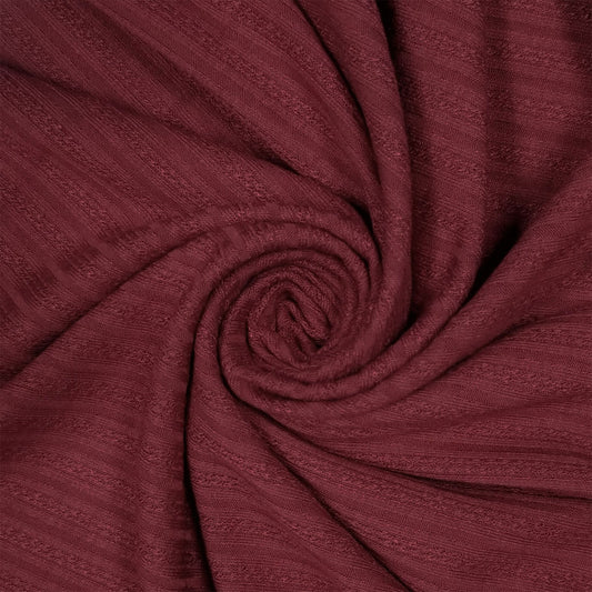 60" Width Solid Color Rayon Spandex Pointelle Rib Knit Fabric by the Yard  - (Style #773)