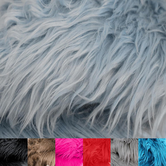 Luxury Shag Faux Fur-Christmas Fuzzy-Fabric by The Yard-Fluffy, Soft, Shaggy Mohair-for Sewing, Costumes, Plush Toys, Apparel, Decoration, Gnome Beard Miniature- (Style #5002)