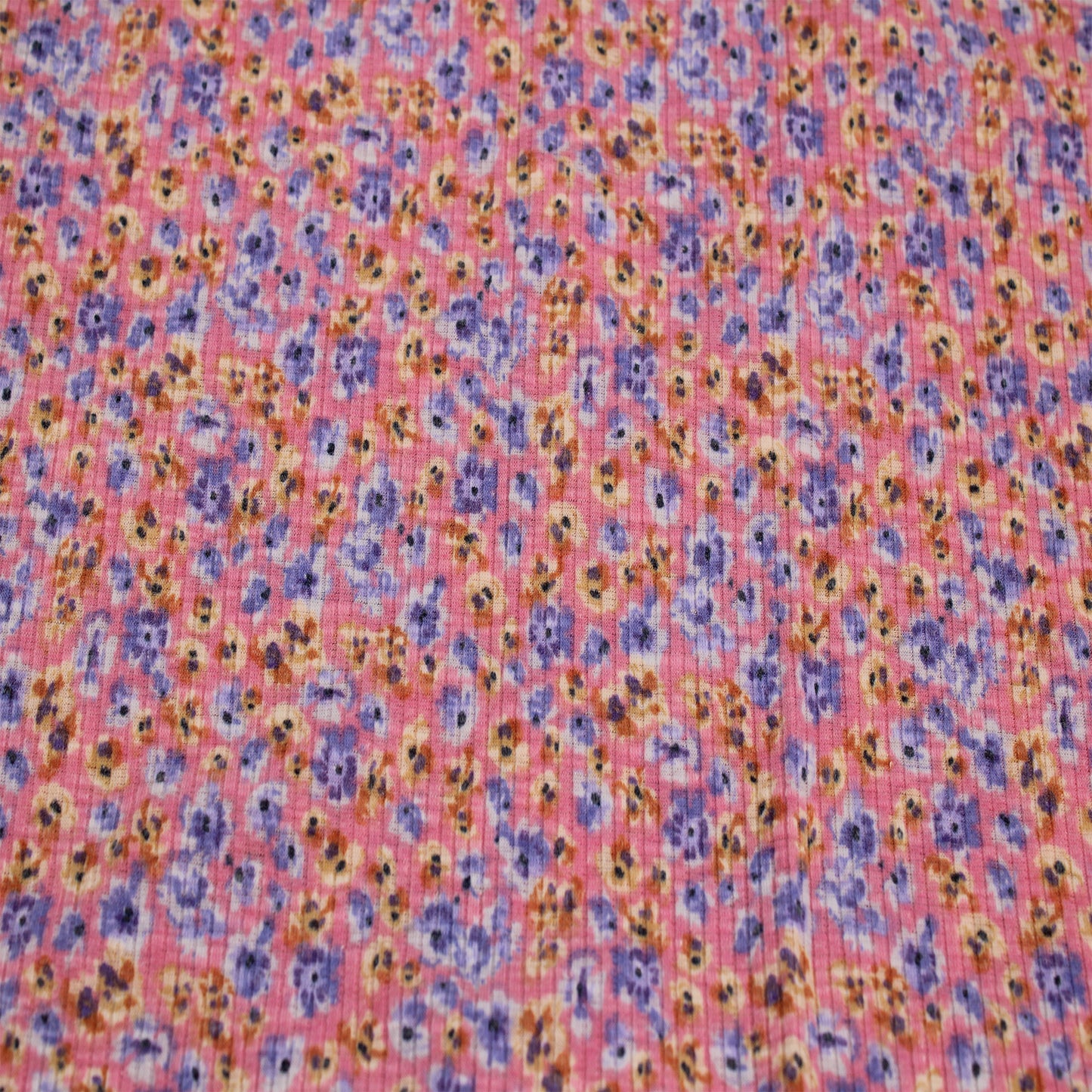 55" Wide-Printed 4x2 Slub Poly Cotton Spandex Fabric by The Yard, Soft Stretchy Material for Dresses, Loungewear, Headbands, Activewear, School, and DIY Project (Style #P-1896-788)