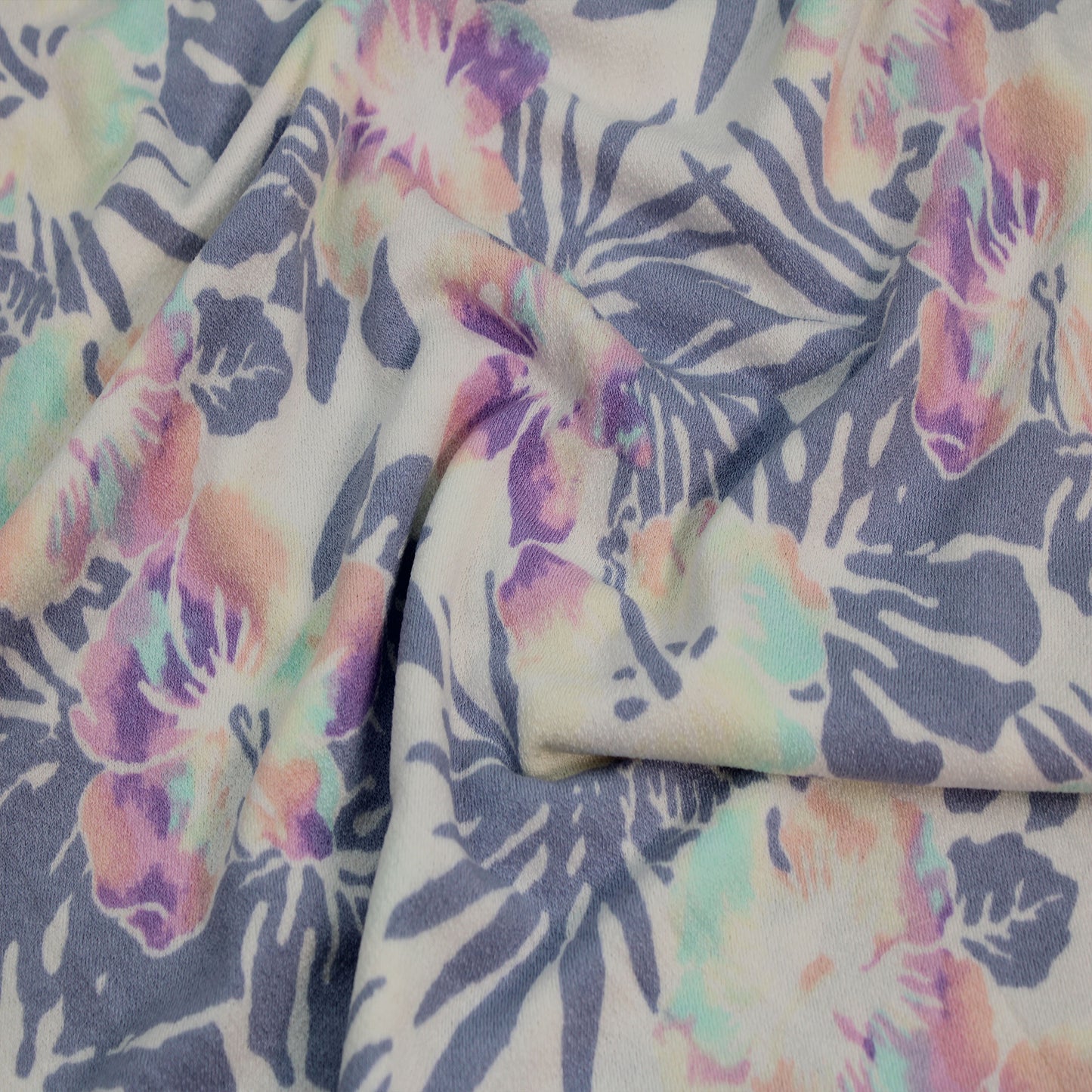 60" Wide Printed Crepe Viscose Spandex-Fabric by The Yard Stretch Apparel, Clothing, Maternity, Scarves, Headbands, DIY Projects, School Crafts, and Home Decor (Style # P-2503-550)